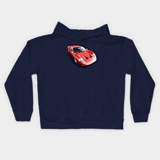 Ford GT 40 Road car in red Kids Hoodie